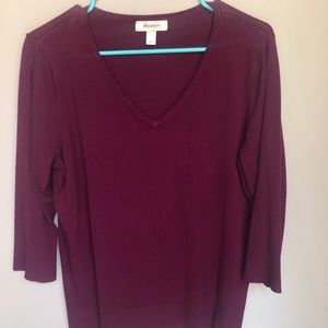 3/4 sleeve cotton blouse